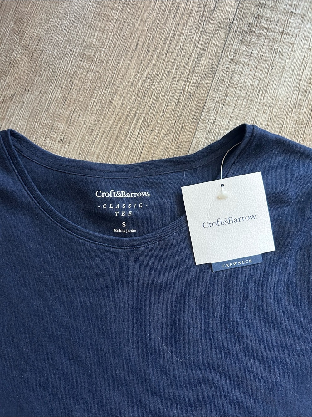 croft & barrow NWT Navy and Black Short Sleeve Crew Neck Tee Set - Picture 7 of 7